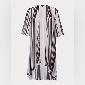 Torrid Multicolor Striped High-Low Kimono